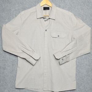 Alchemy Equipment Men’s Corduroy Shirt Large Organic Cotton Hemp Blend Stretch